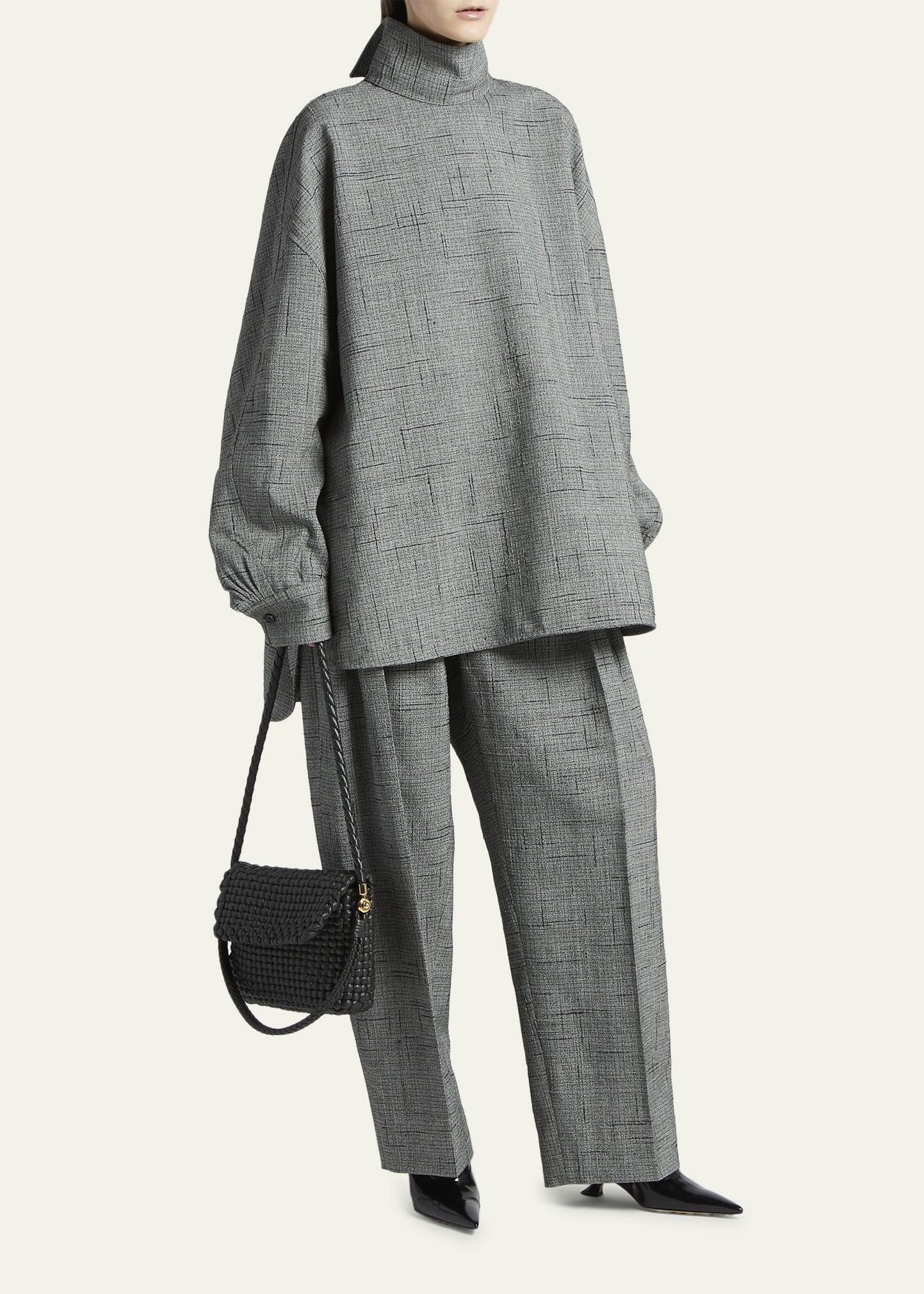 Swing Intreccio Flap Shoulder Bag - 5