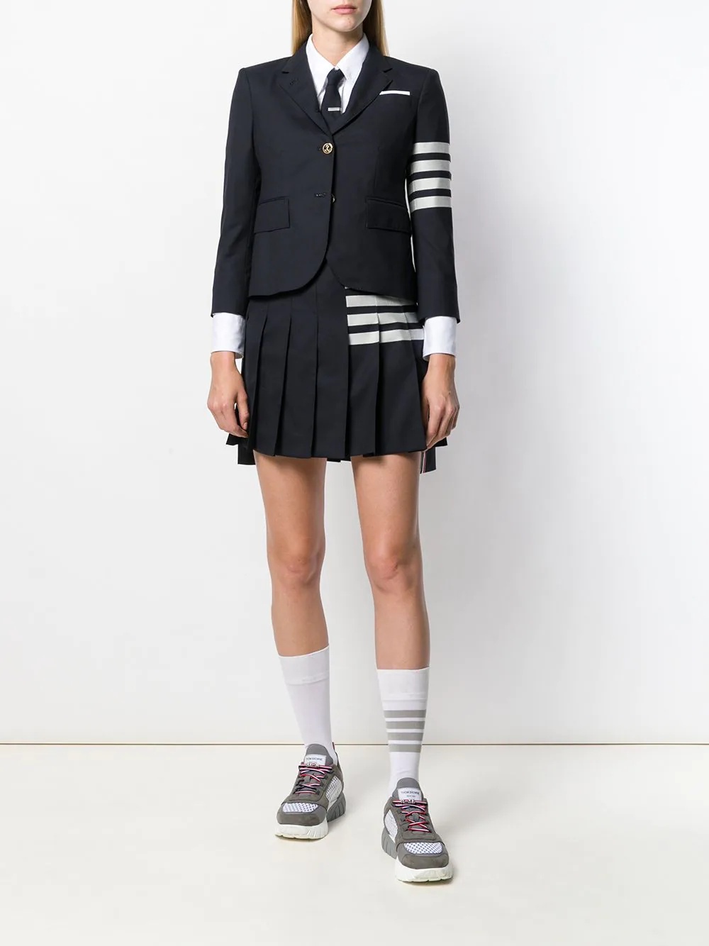 4-Bar pleated miniskirt - 2