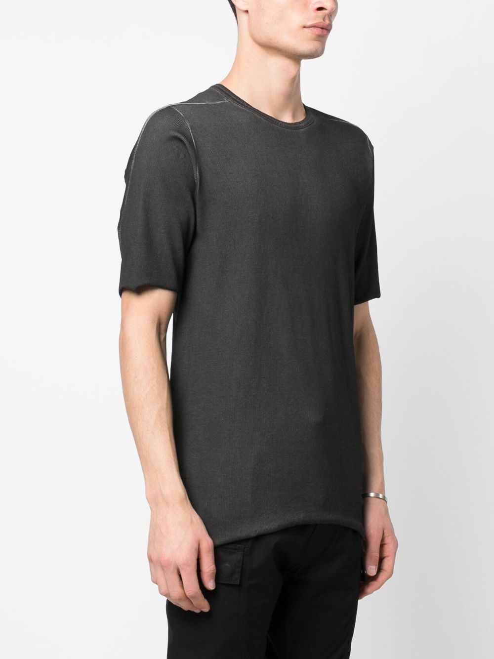 faded-effect organic-cotton T-shirt - 3