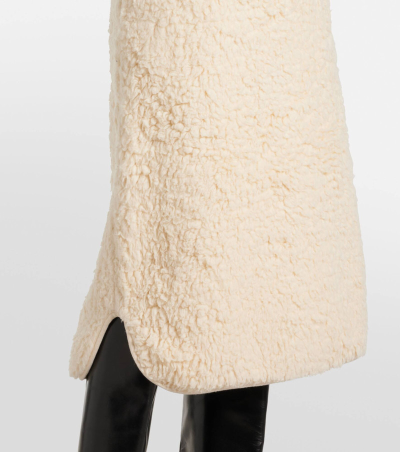 Cotton fleece midi skirt 5