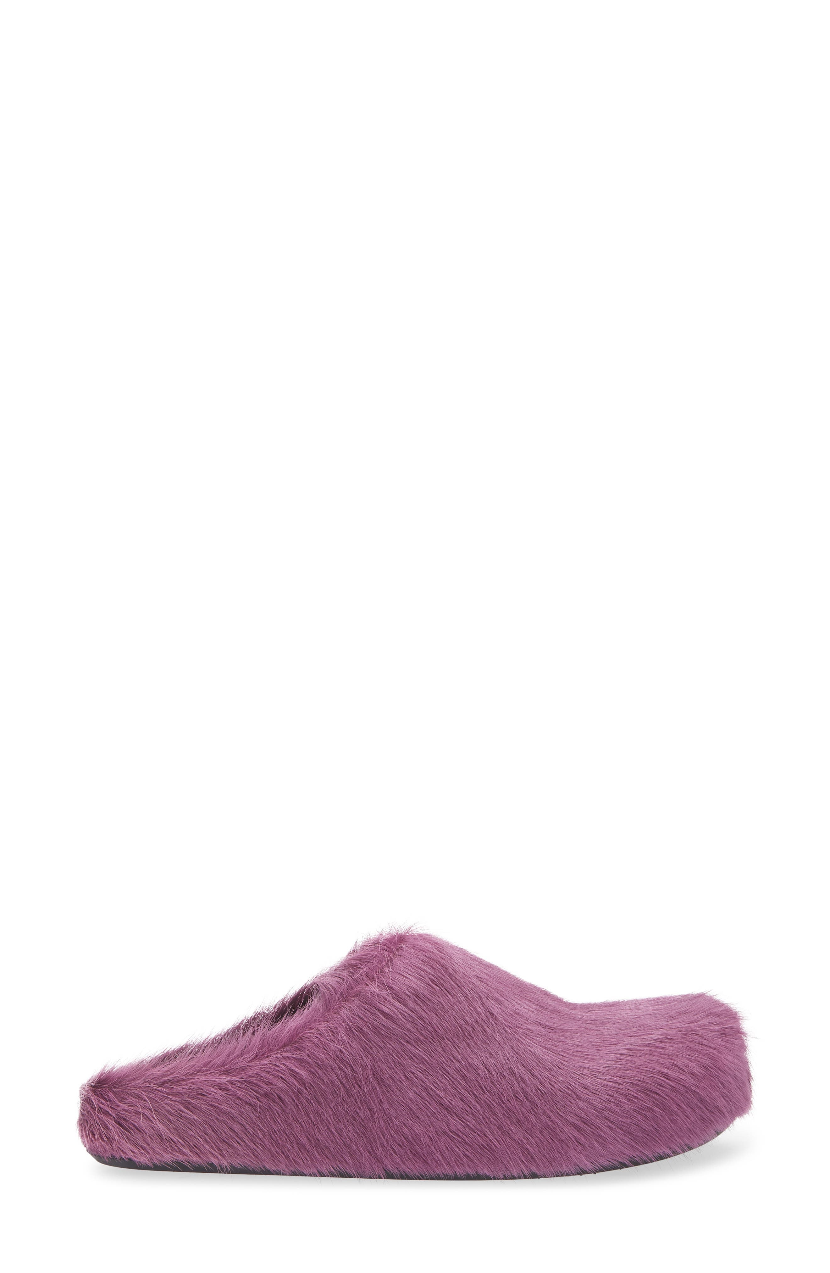 Marni Fussbett Sabot Genuine Calf Hair Clog in Purple at Nordstrom - 3