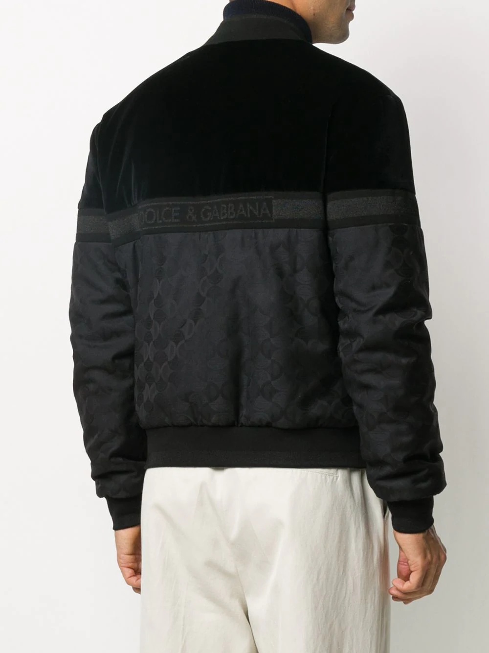 logo patch bomber jacket - 4