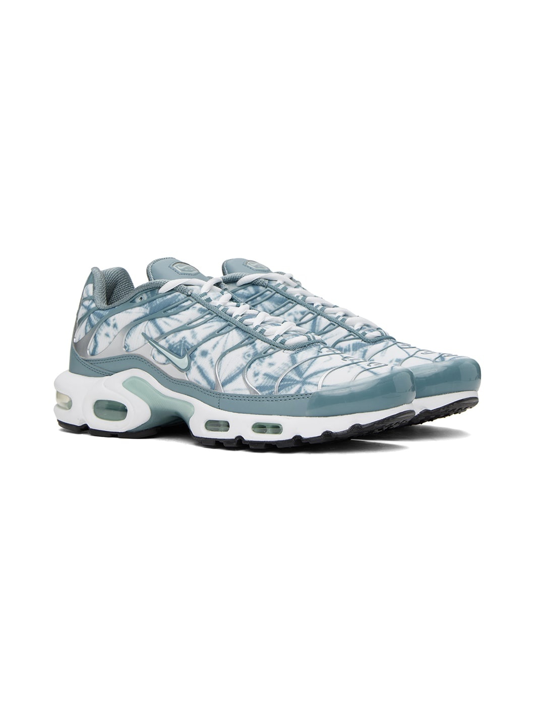 White & Blue Air Max Plus Sneakers - 4