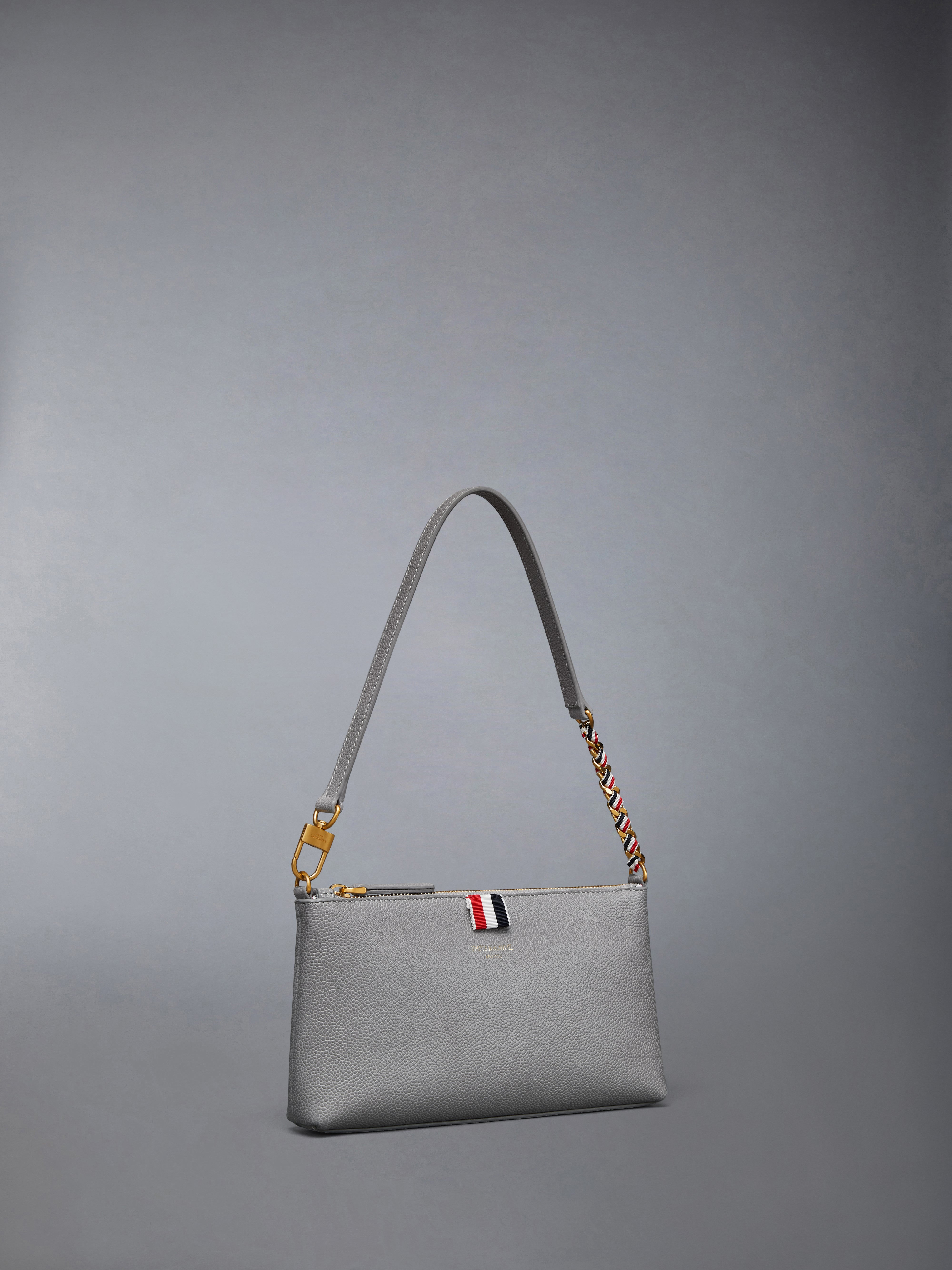 PEBBLE GRAIN ZIPPED MINI BAG - 2