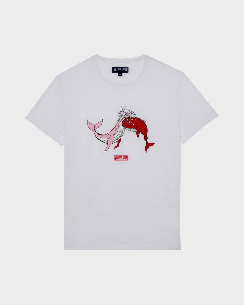 MEN T-SHIRT WHALES LOVE 1
