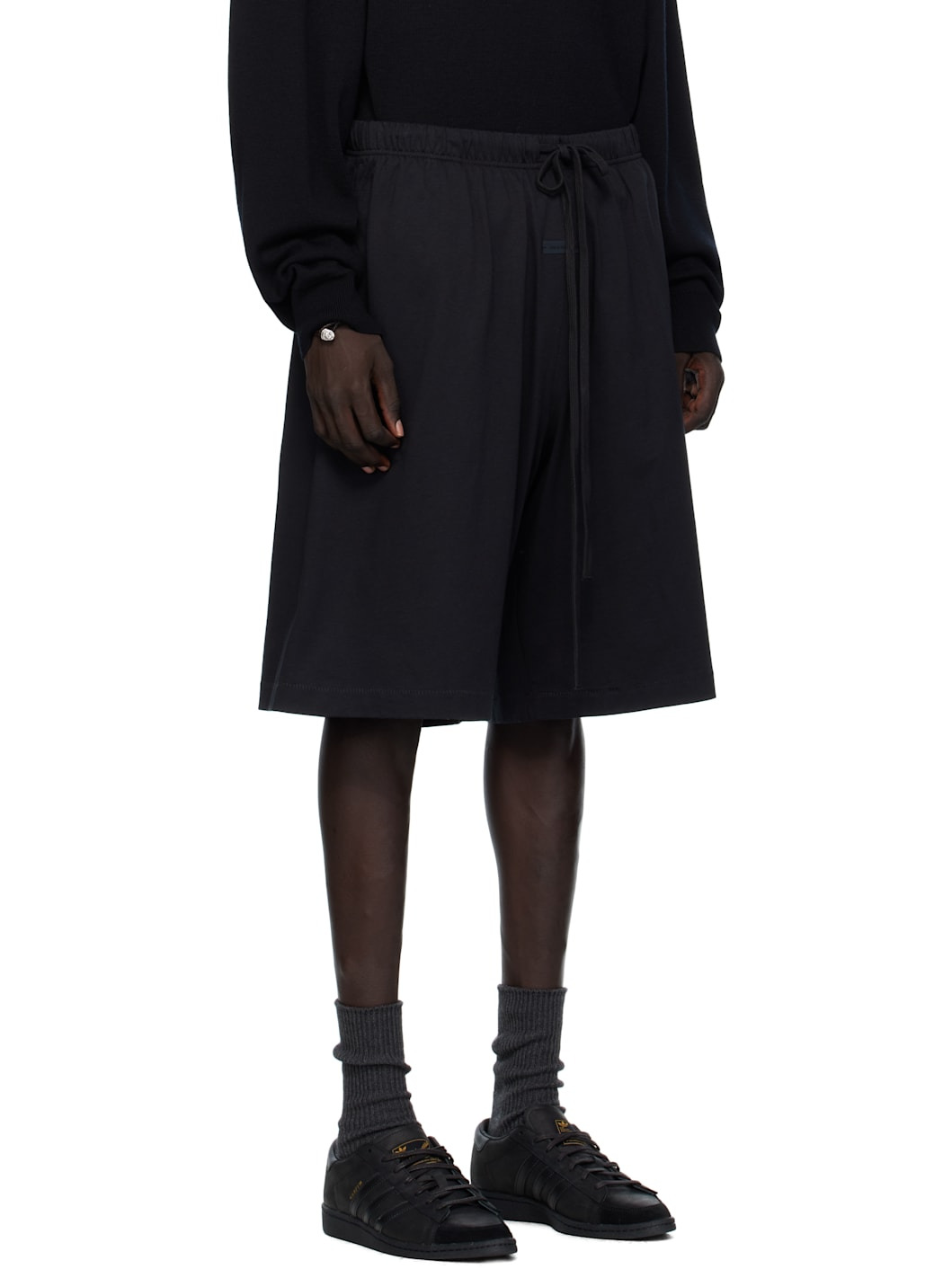 Black Basketball Jersey Shorts - 2