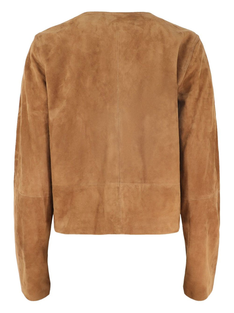 Vince suede collarless jacket outlook
