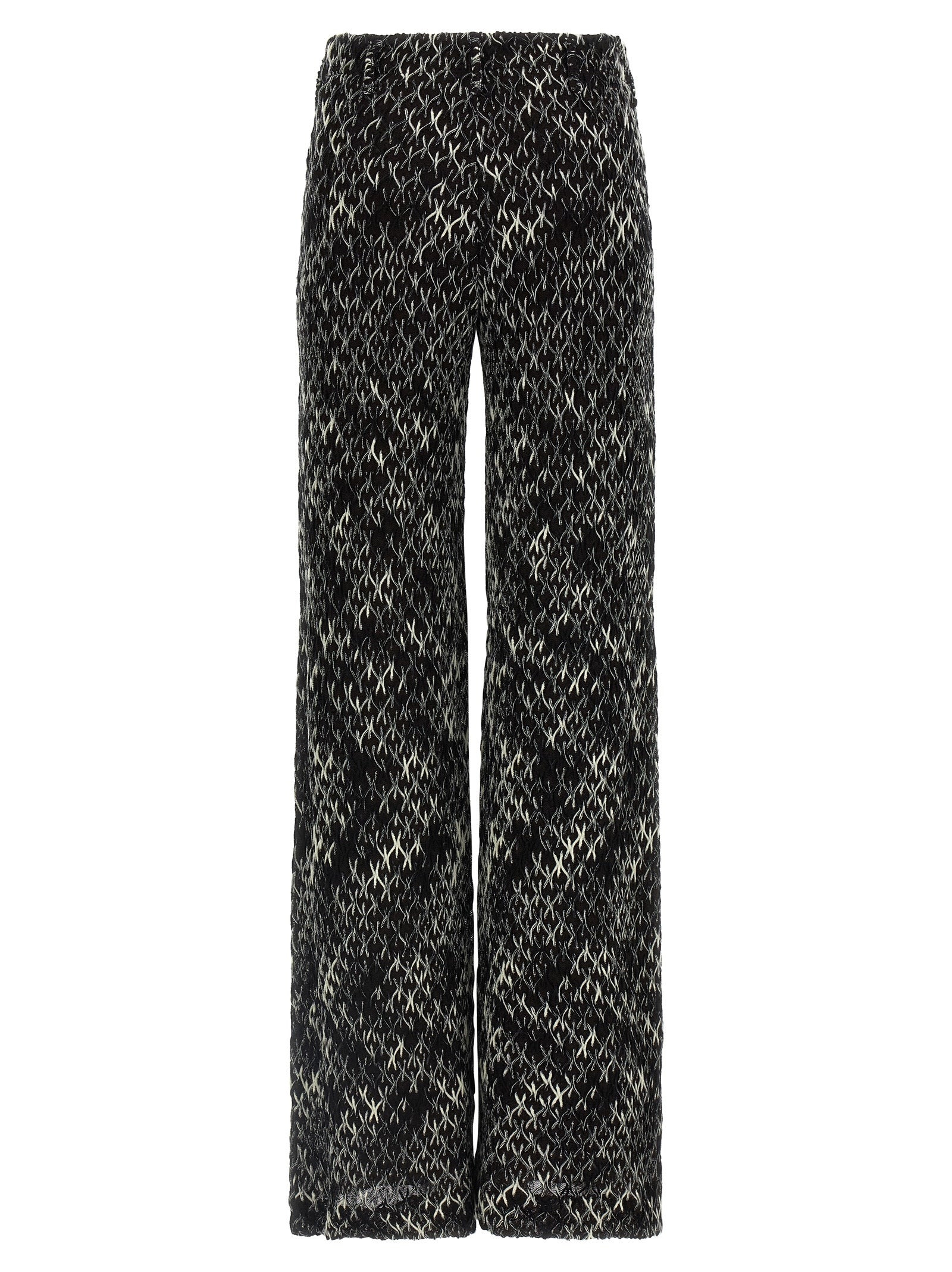 Flamed Lace Pants White/Black - 2