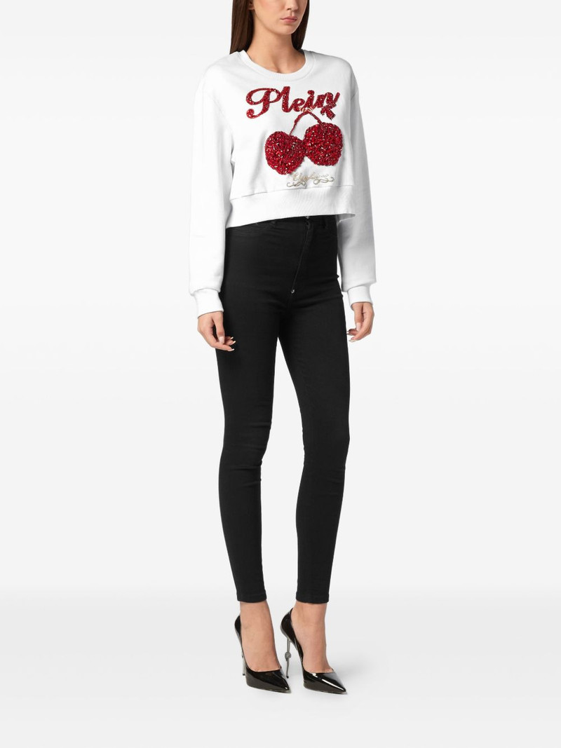 PHILIPP PLEIN Cherries logo lettering sweatshirt outlook