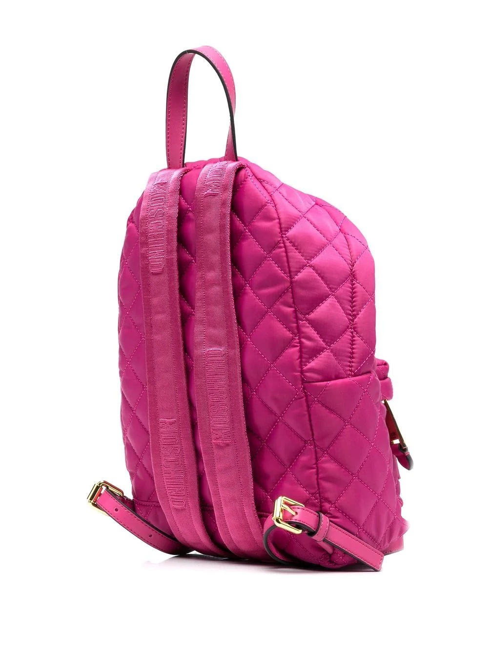 logo quilted backpack - 4