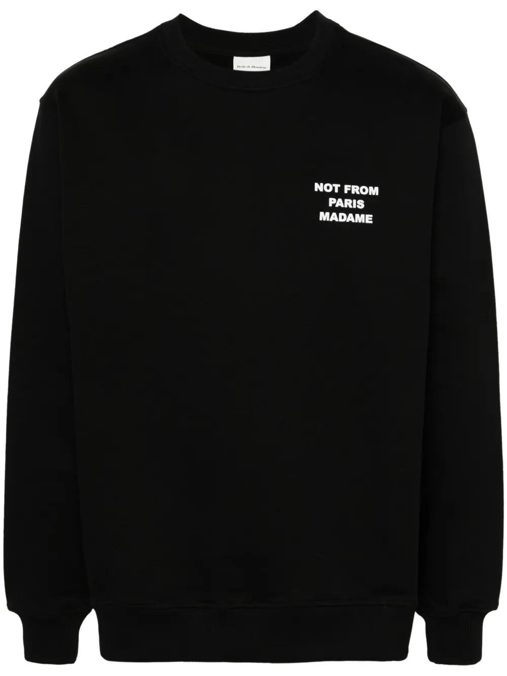 Introducing the LE SWEATSHIRT SLOGAN, a stylish sweatshirt from the renowned brand DROLE DE MONSIEUR - 1