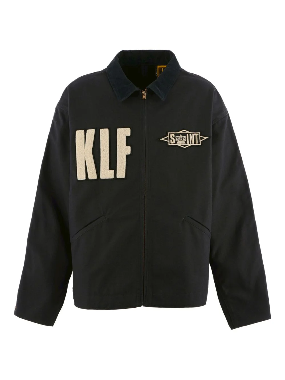x TLF corduroy-collar jacket - 1