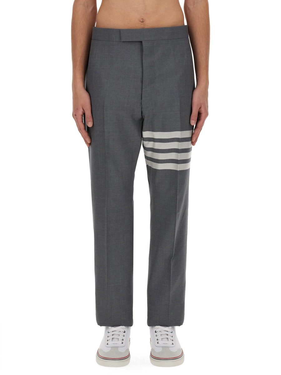 Thom Browne Men Classic Pants With Martingale - 6