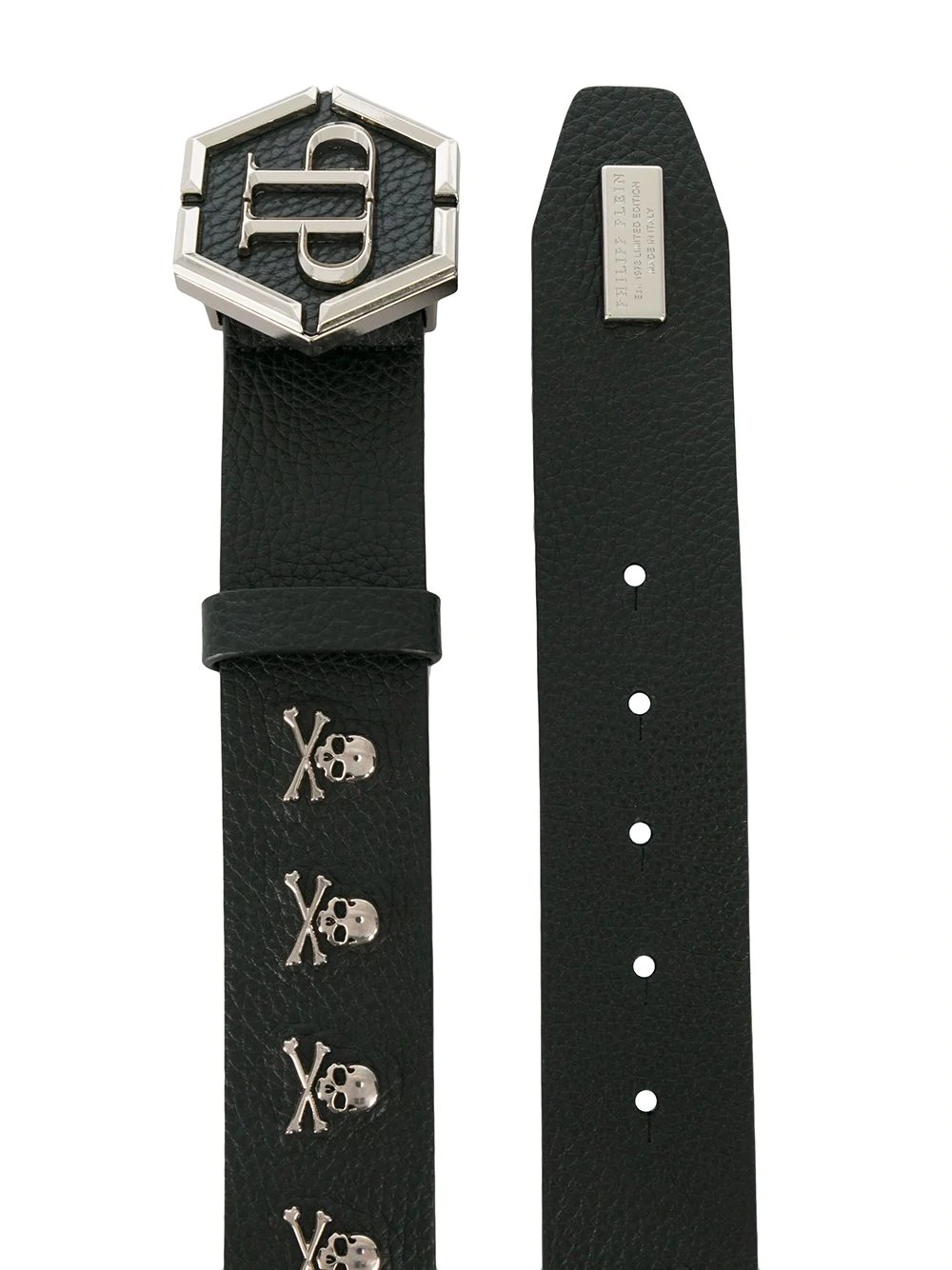  skull-studded buckle belt  - 2