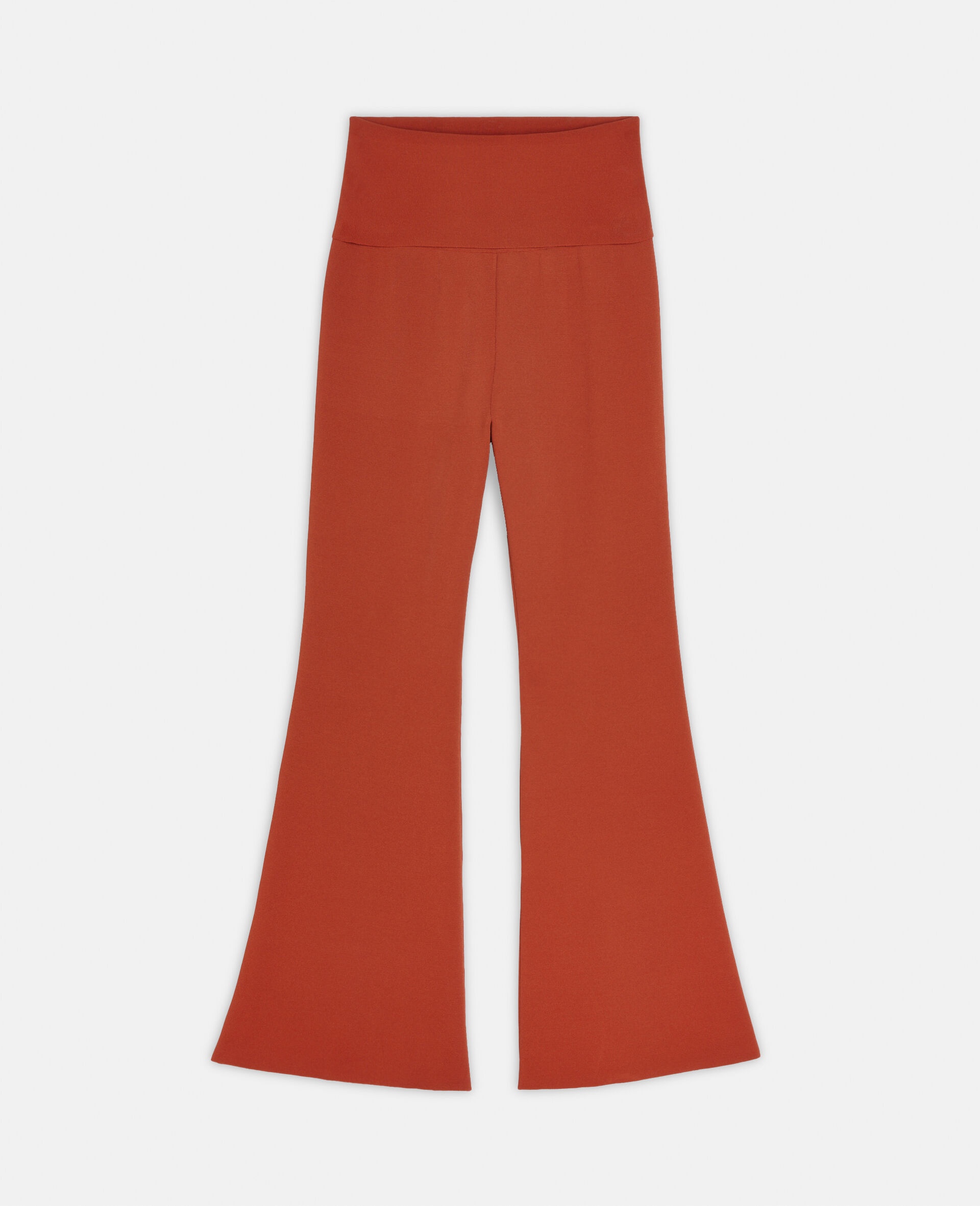Compact Knit Flared Trousers - 1
