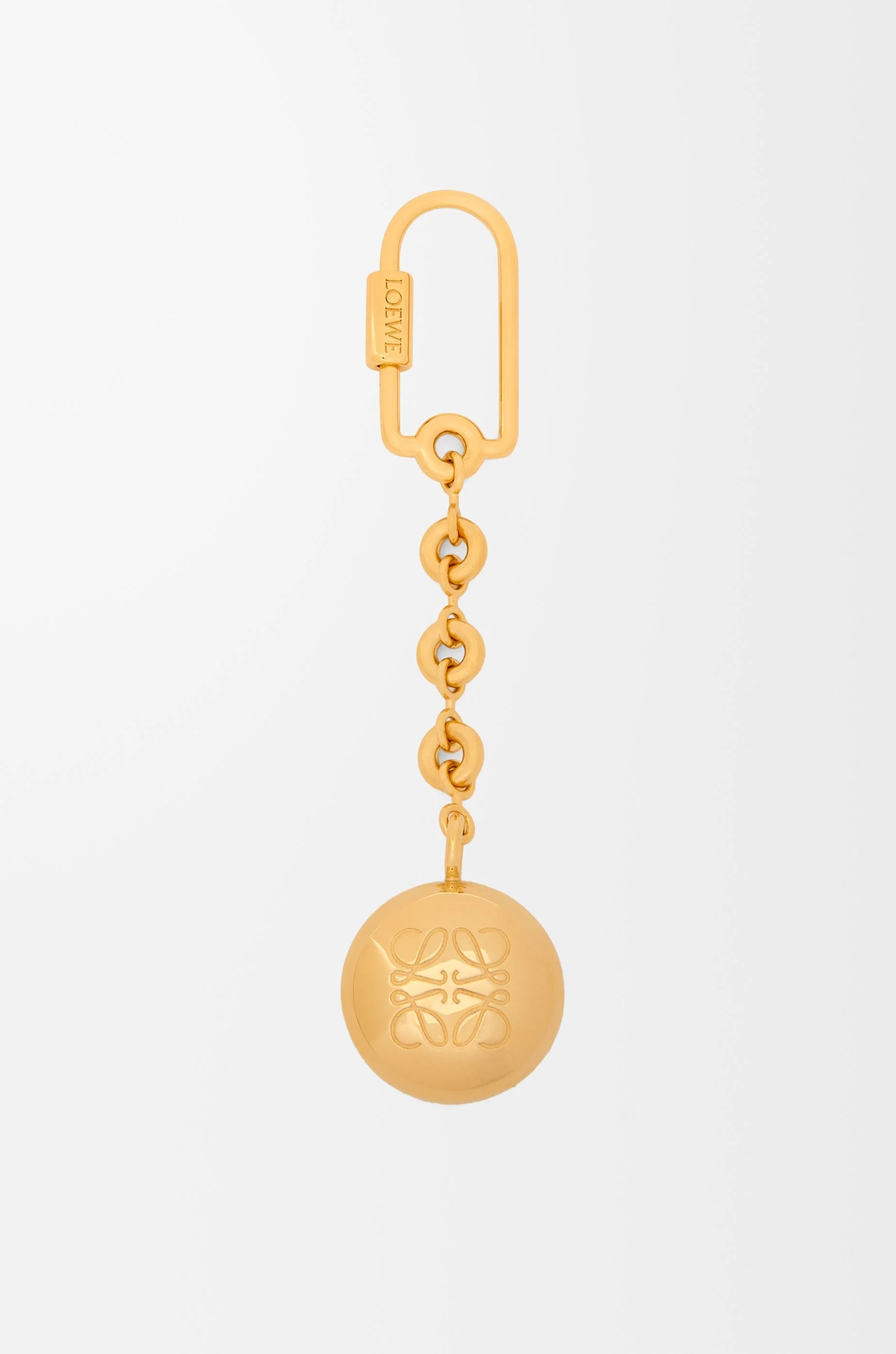 Pebble keyring in brass - 1