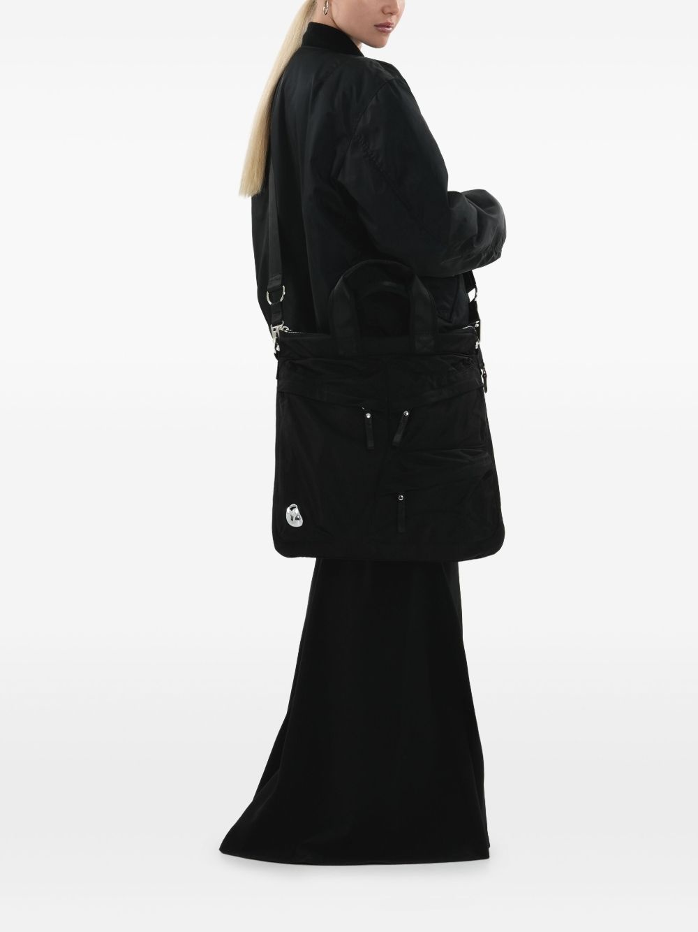 ruched tote bag - 3