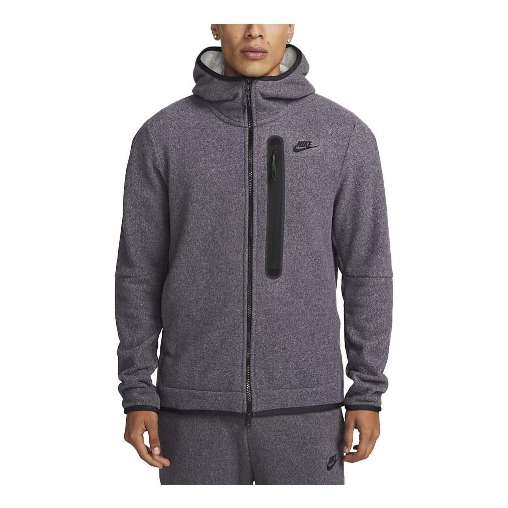 Nike Sportswear Tech Fleece Full-Zip Winterized Hoodie 'Grey' DQ4801-722 - 1