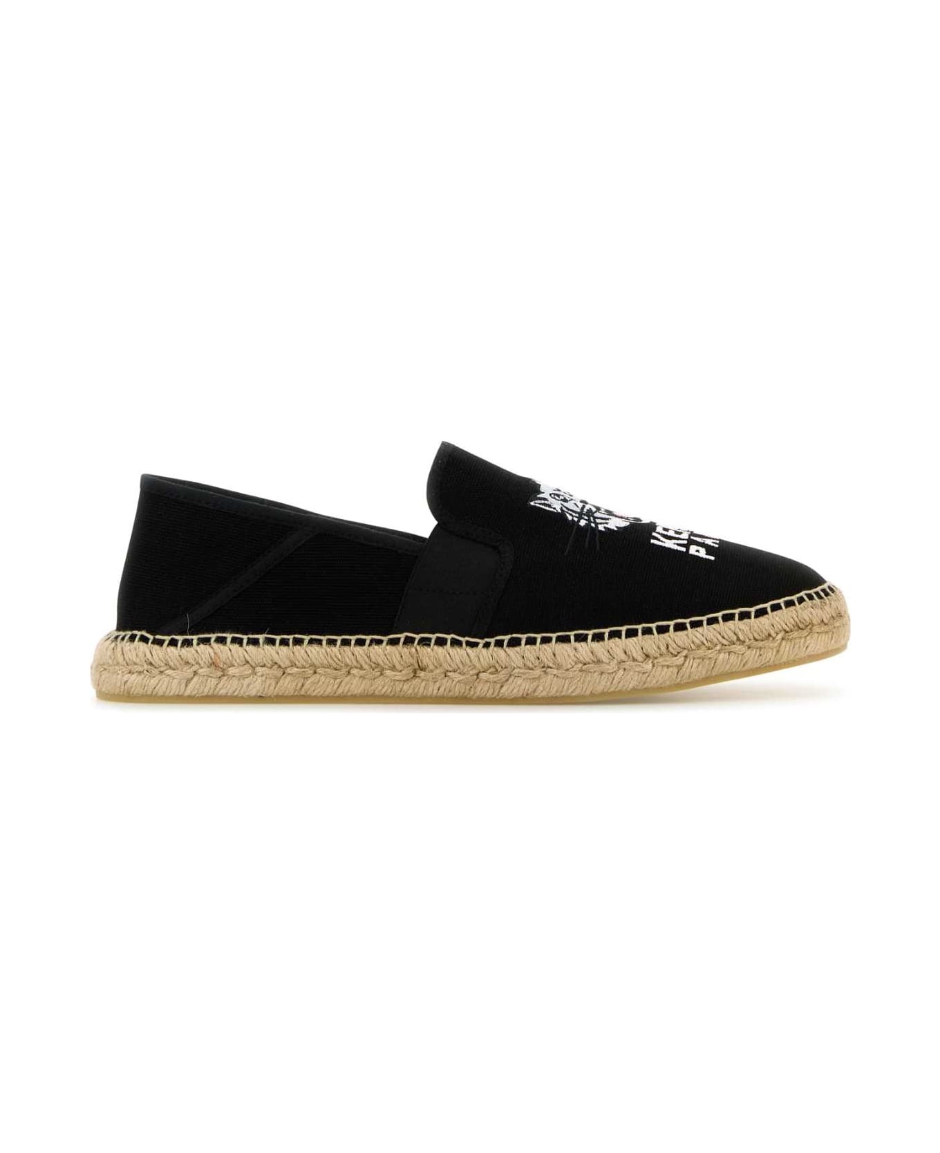 Black Canvas Espadrilles - 1