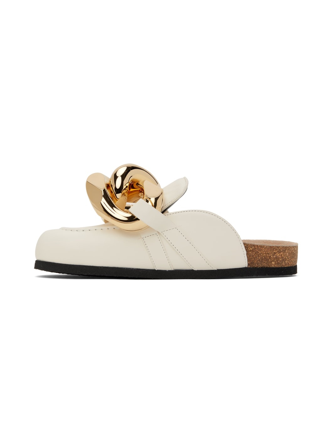 White Chain Mules - 3