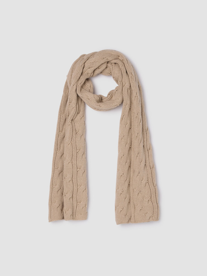 Cotton & Recycled Cashmere Scarf 1