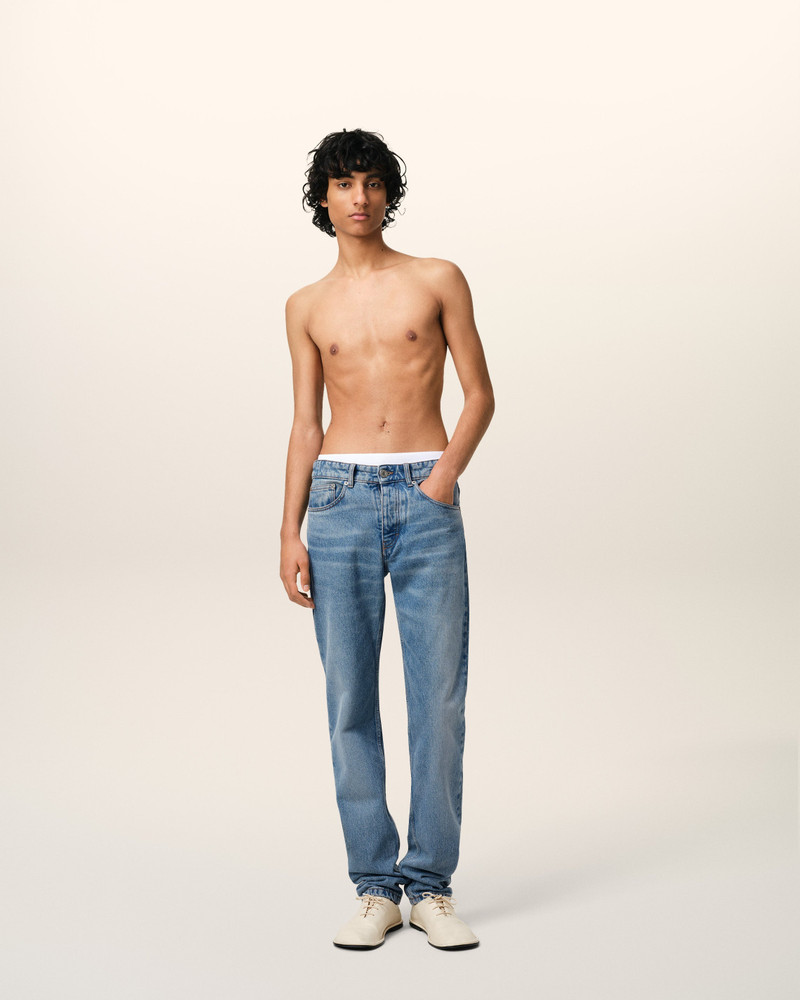 AMI Paris BLUE COTTON CLASSIC FIT JEANS outlook