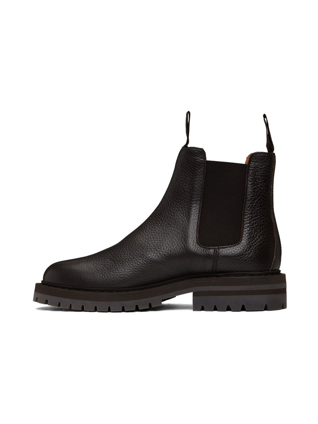 Brown Leather Chelsea Boots - 3