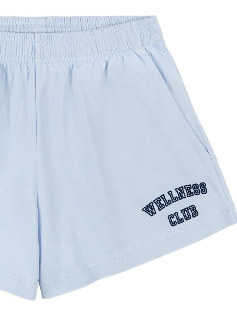 elastic-waistband embroidered shorts - 2