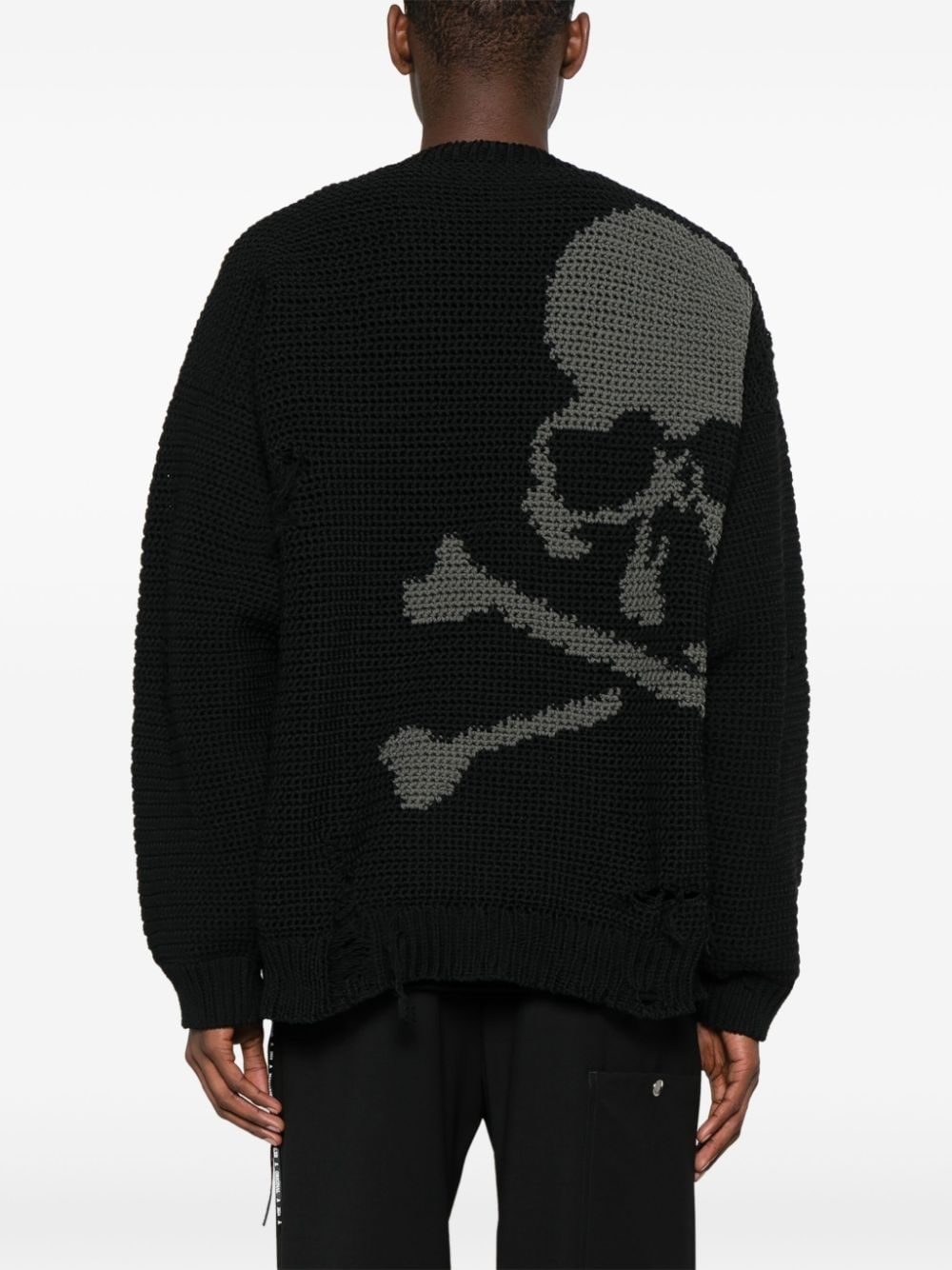 Skull chunky-knit cardigan - 4