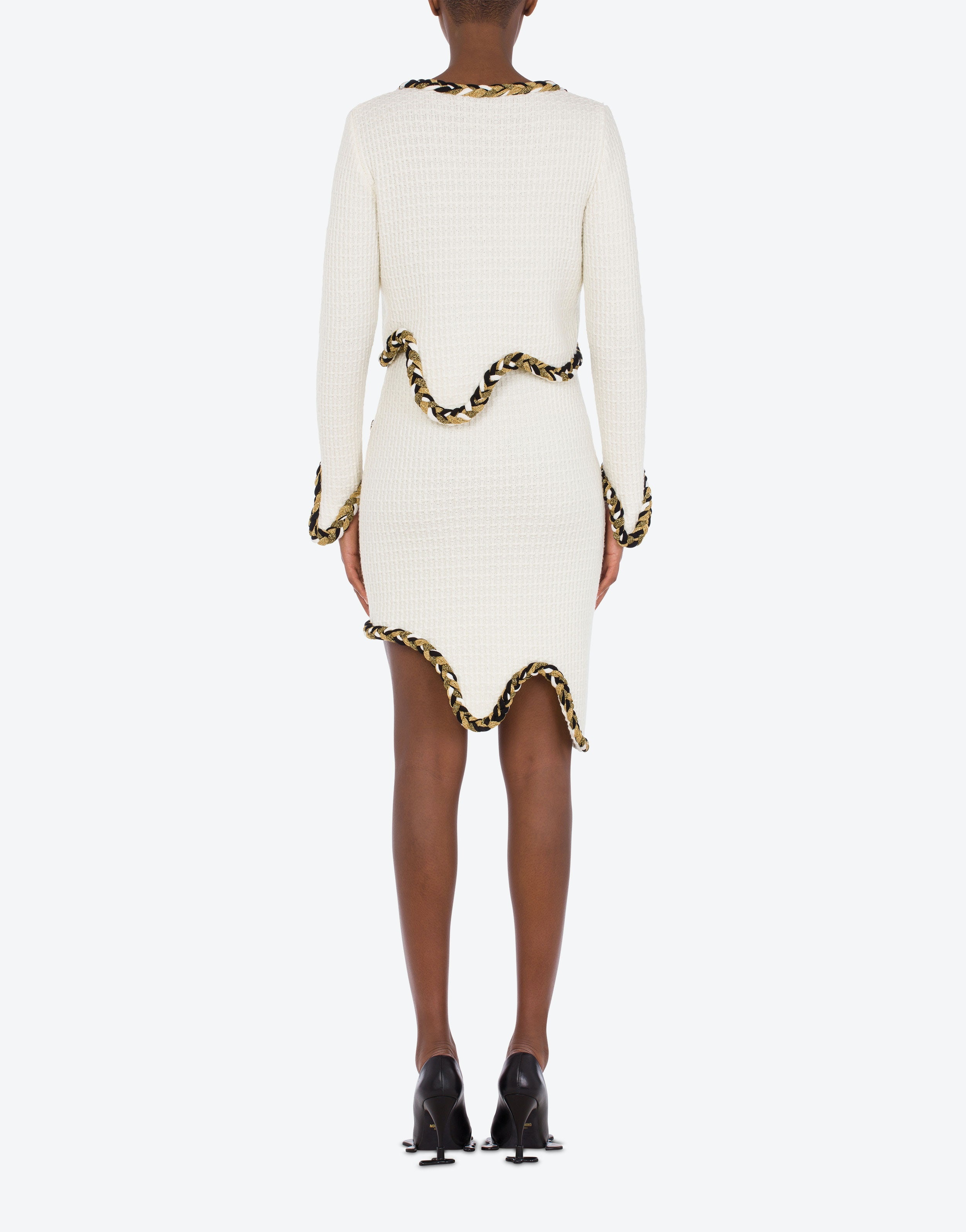 MORPHED EFFECT WOOL CARDIGAN - 3