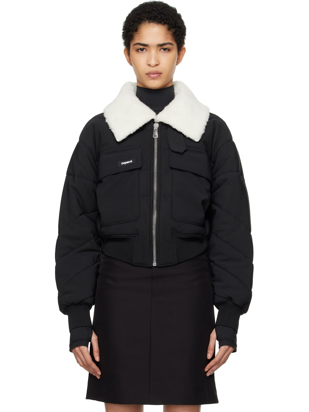 Black C+ Bomber Jacket - 1