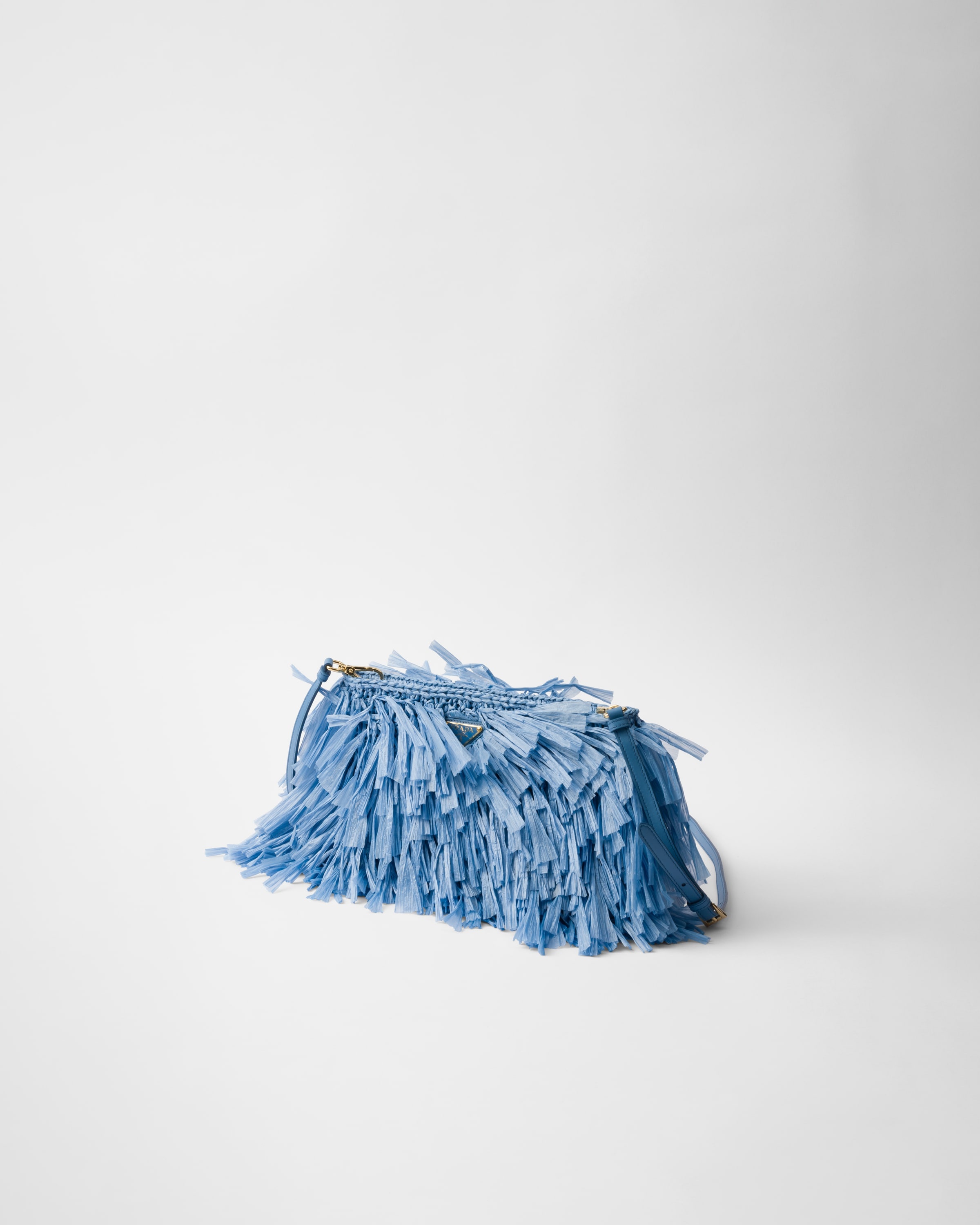 Medium fringed crochet clutch - 2