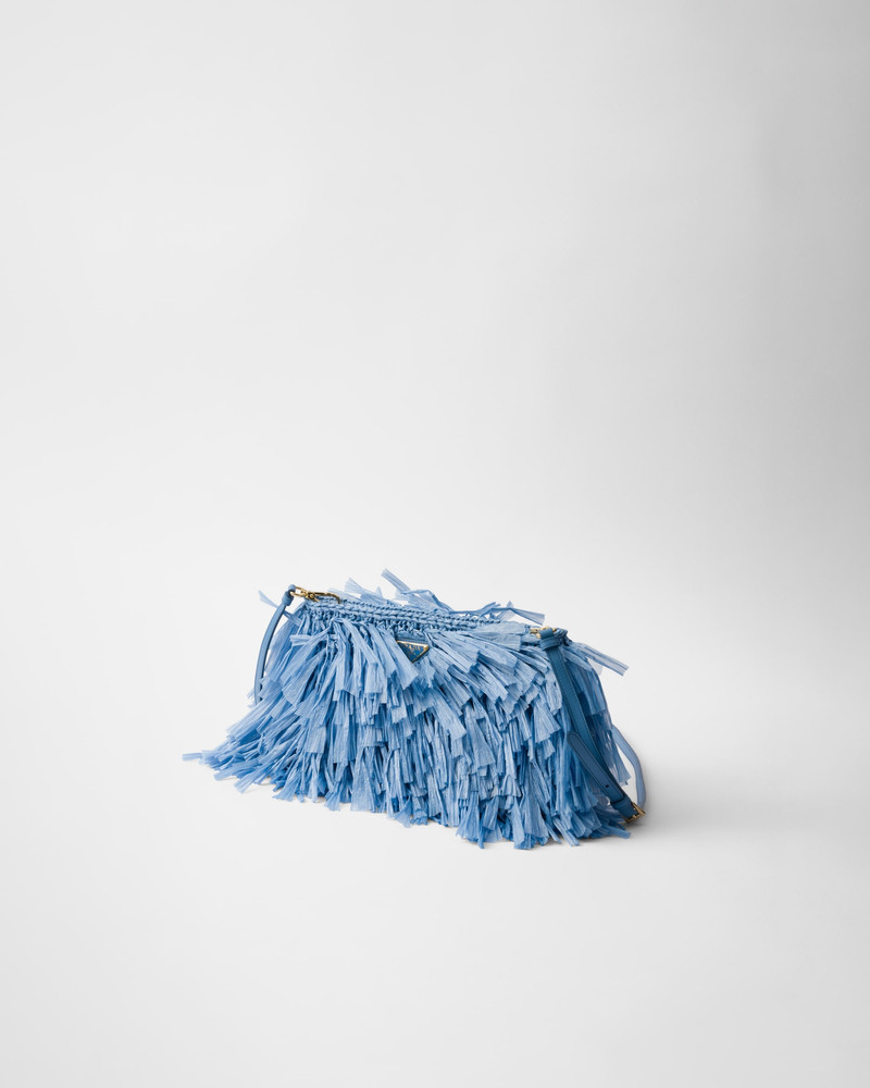 Prada Medium fringed crochet clutch outlook