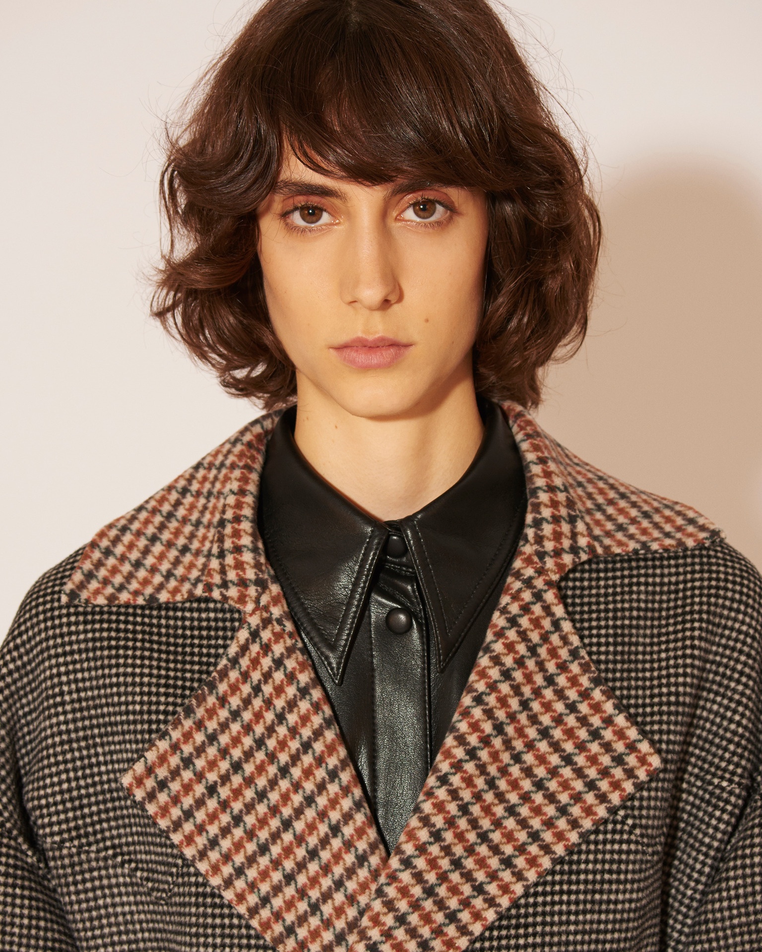 ALAMO - Reversible oversized robe coat - Check - 2