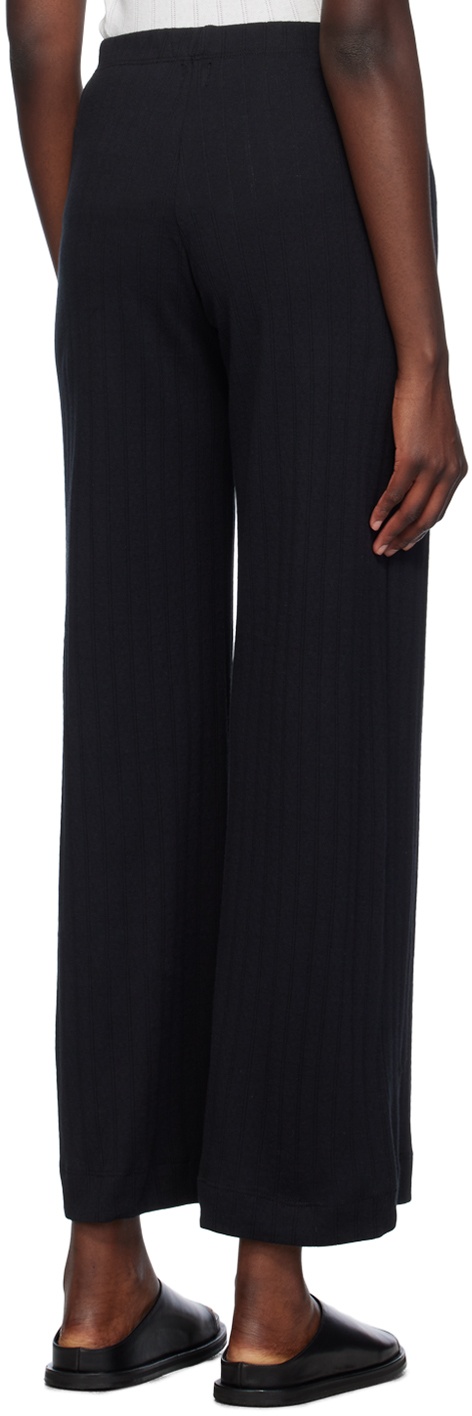 Black Pointelle Boxer Lounge Pants - 6
