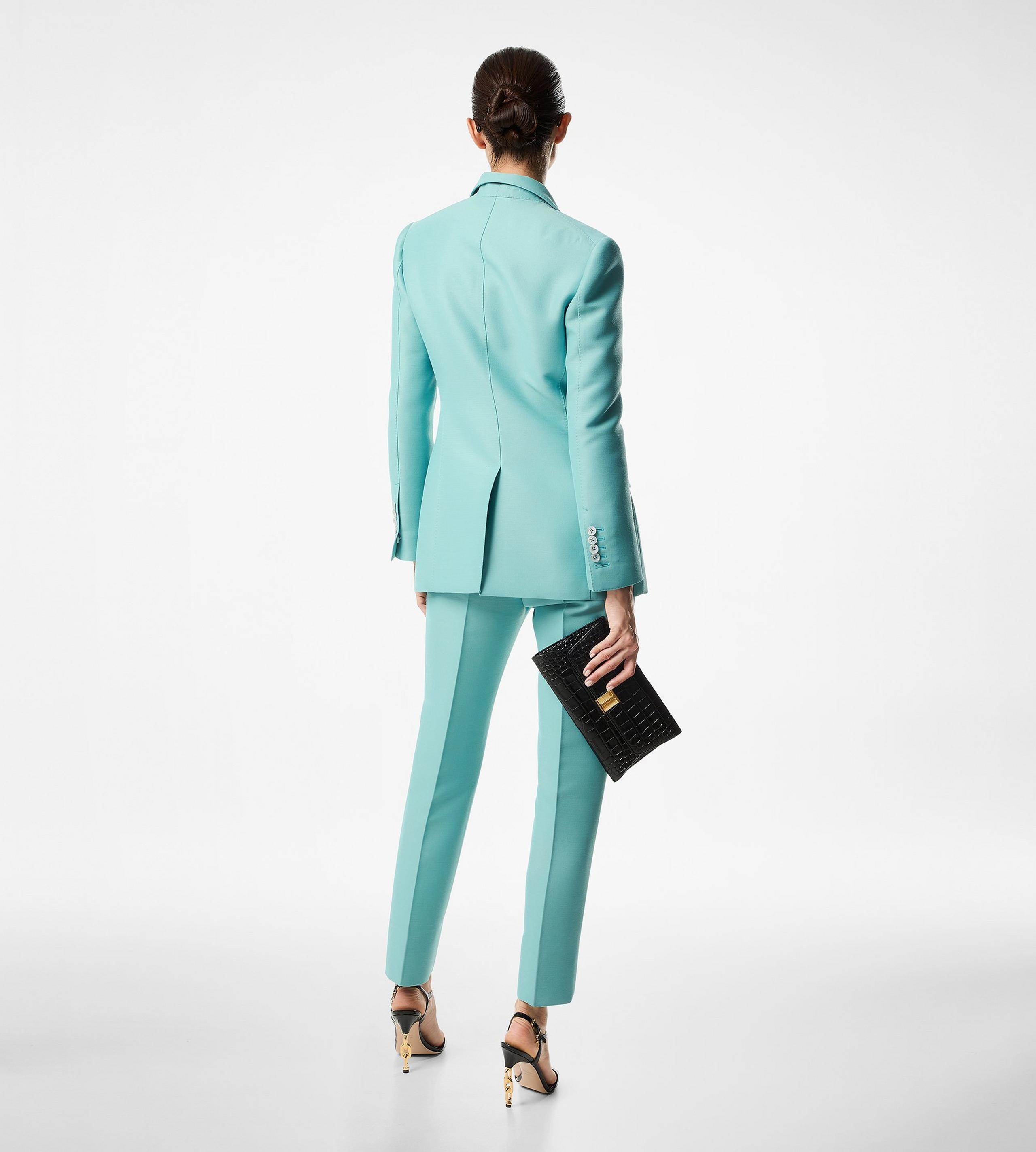 SILK BATISTE SHIRT WITH PLISSE PLASTRON - 4