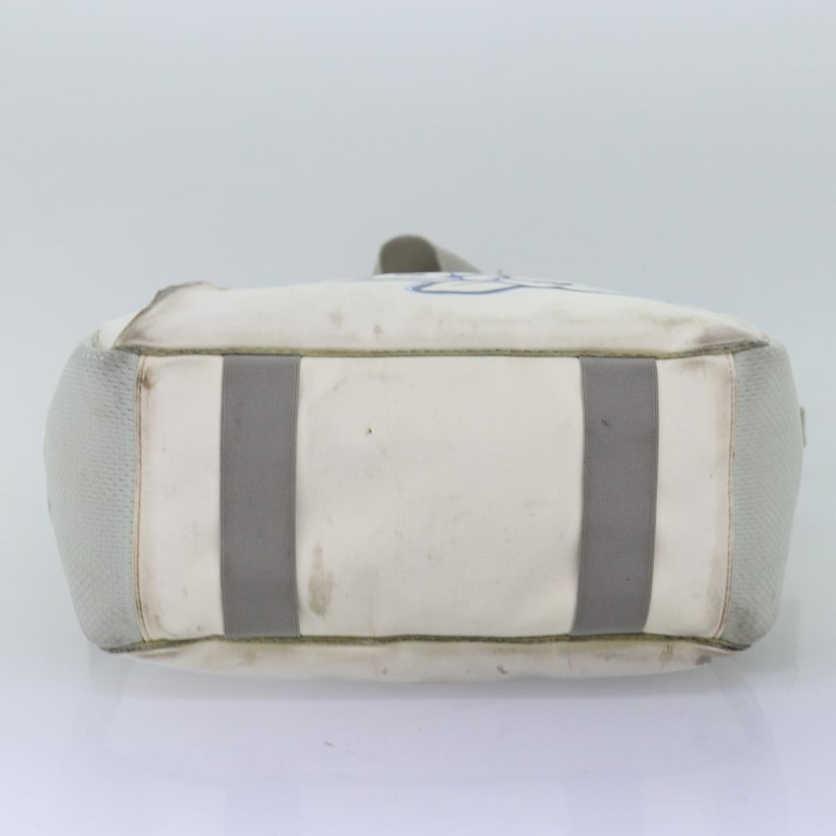 CHANEL Tote Bag Nylon White CC - 5
