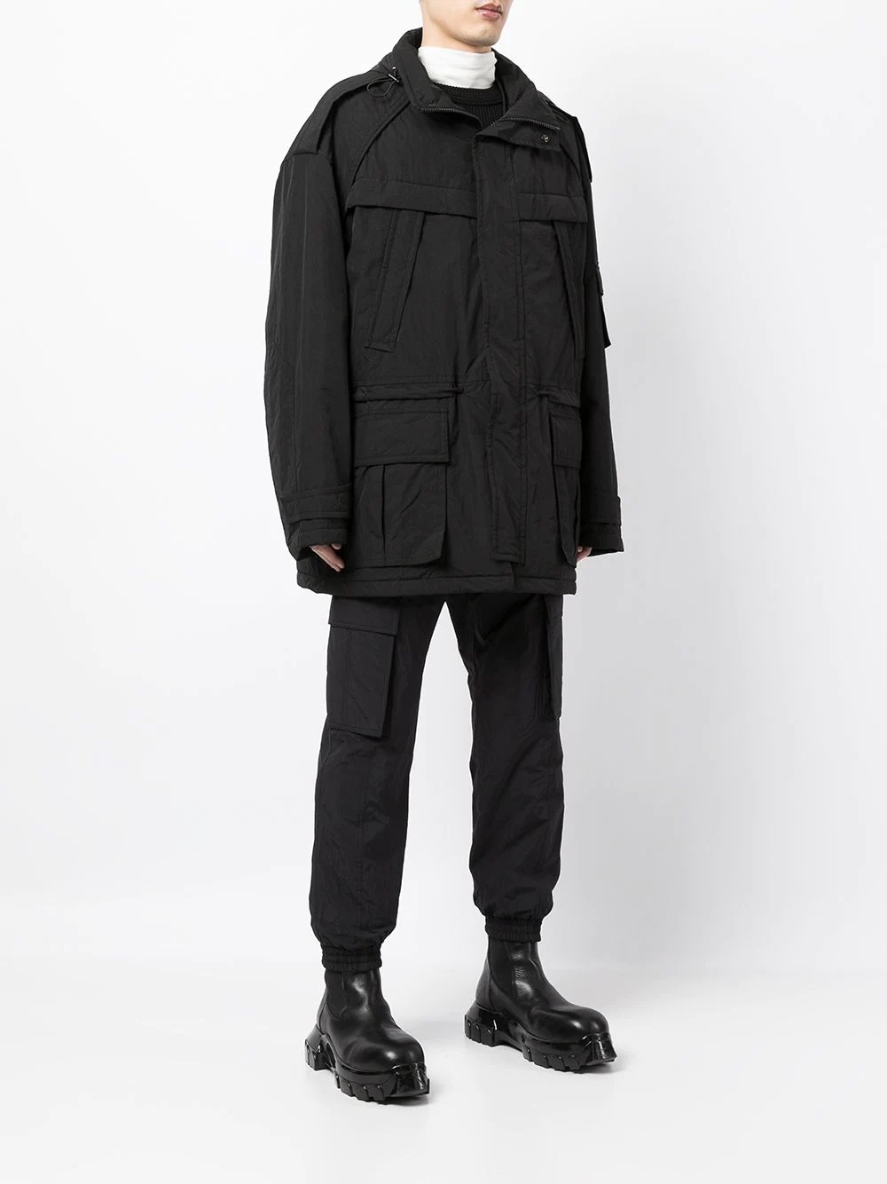 hooded parka coat - 3