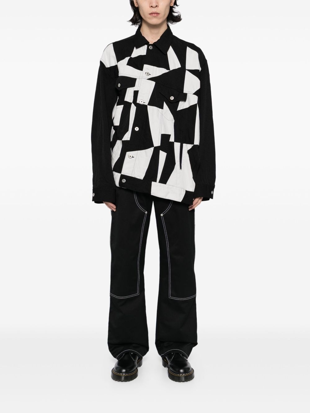 patchwork jacket - 2