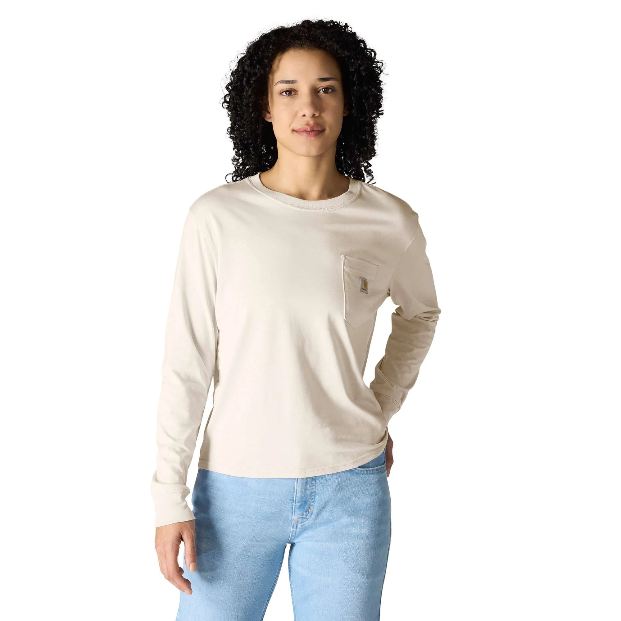 Women's TENCEL™ Fiber Series Loose Fit Long-Sleeve Crewneck Pocket T-Shirt - 1