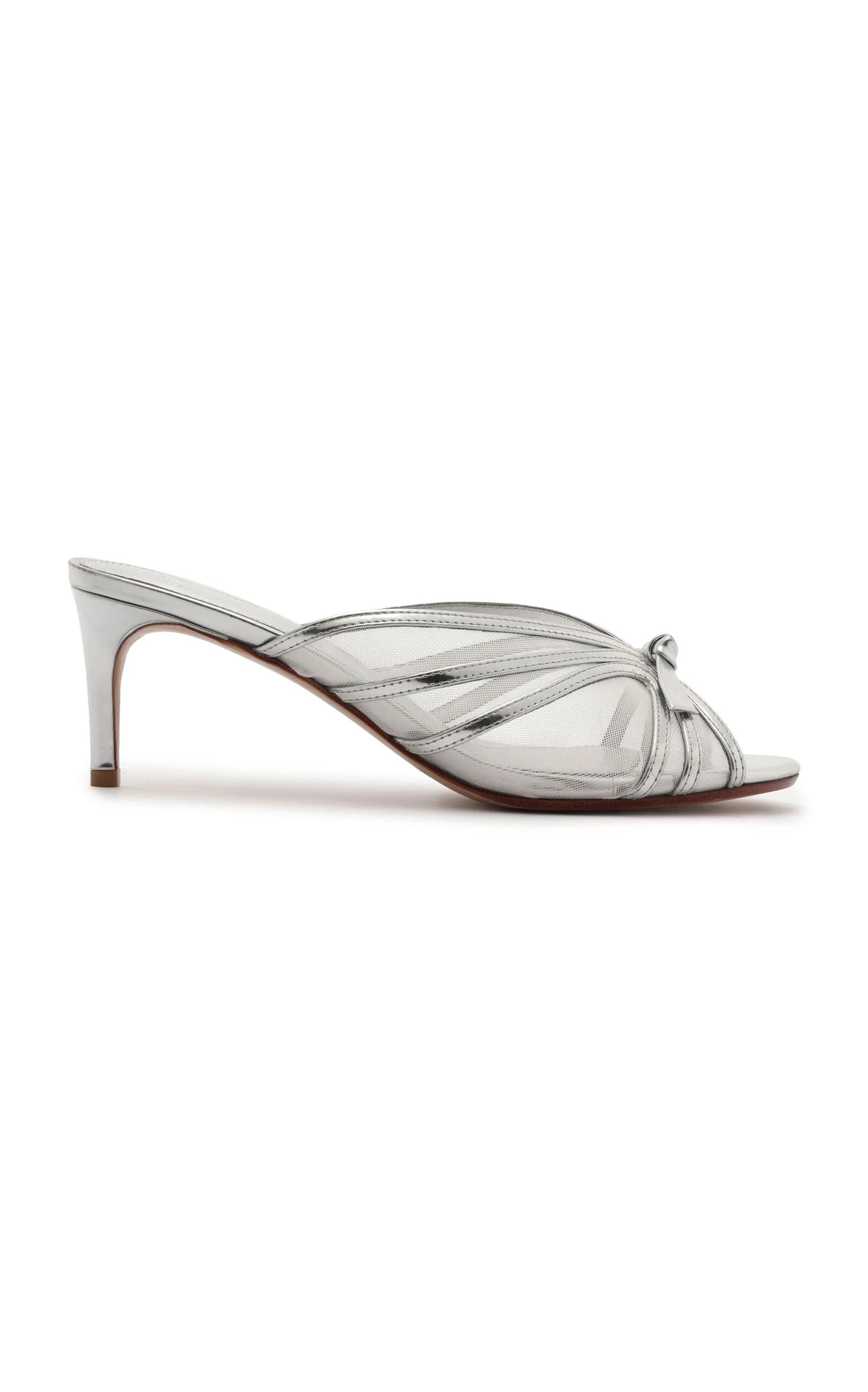 Slim Clarita Net Mules silver - 1