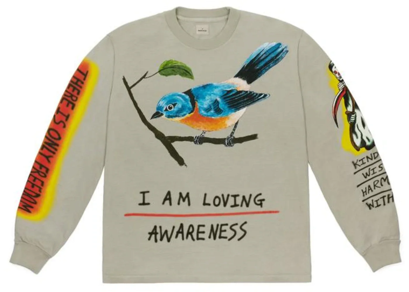 Yeezy Wes Lang Bird L/S Tee Vapor - 1