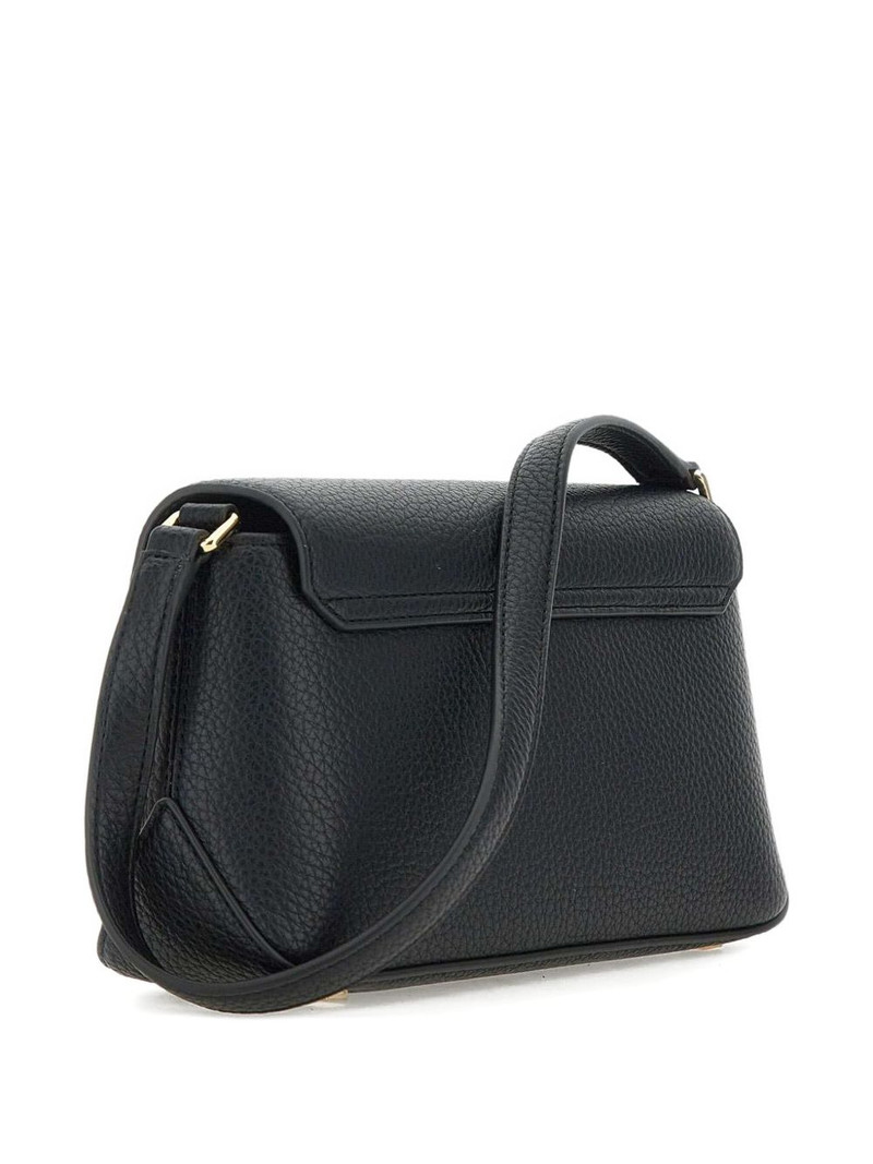 logo-plaque leather shoulder bag 4