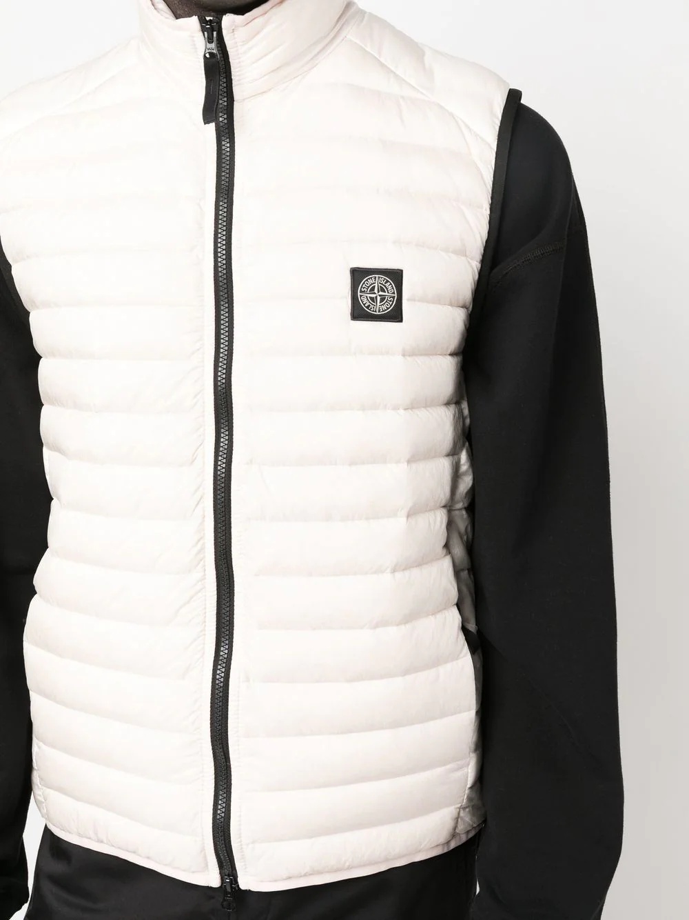 Compass logo-patch padded gilet - 5