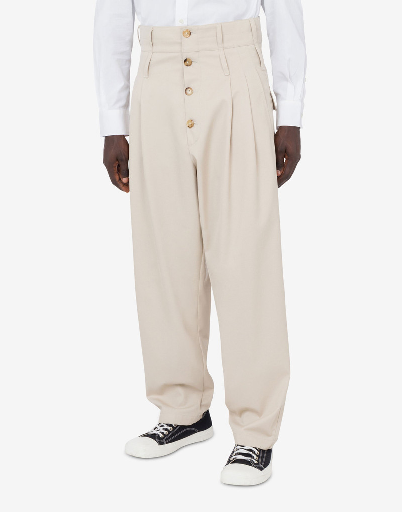 GABARDINE PANTS TAILORED TWIST 1