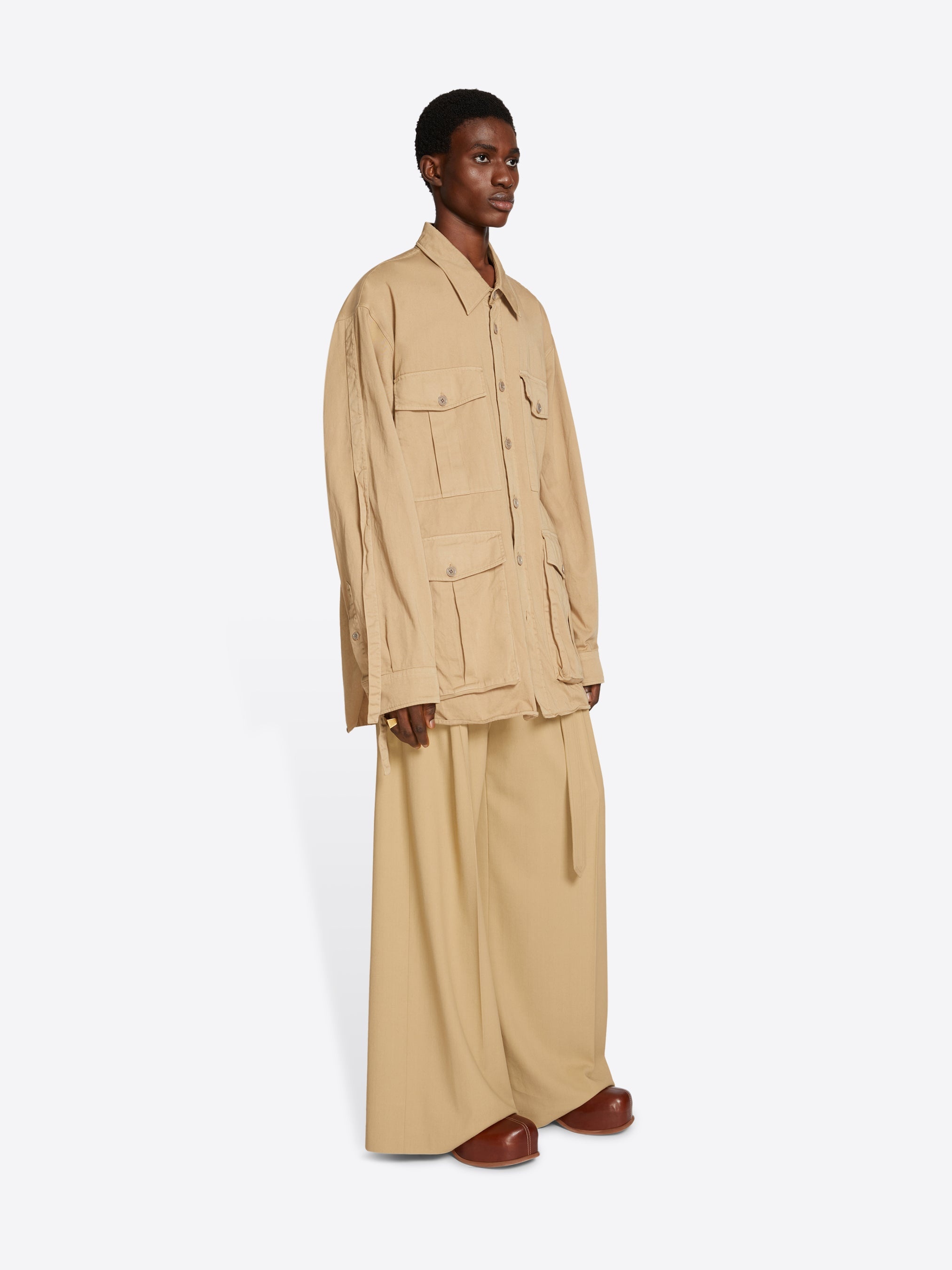 COTTON UTILITY SHIRT - 3