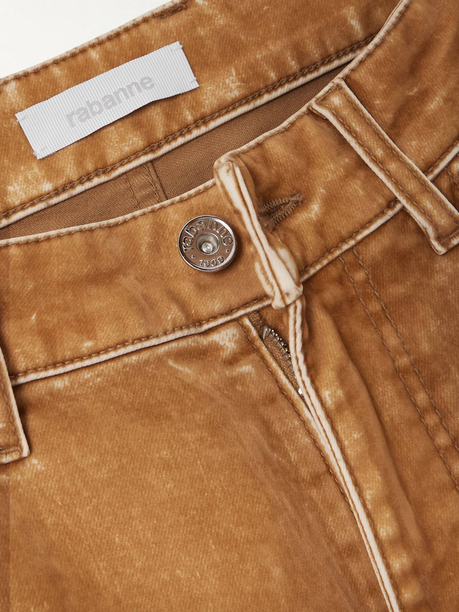 High-rise flared jeans Camel - 4
