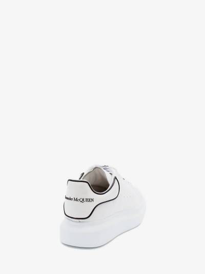 Alexander McQueen Men's Oversized Sneaker in White/black outlook
