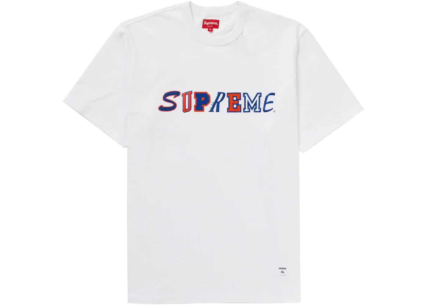 Supreme Collage Logo S/S Top White - 1