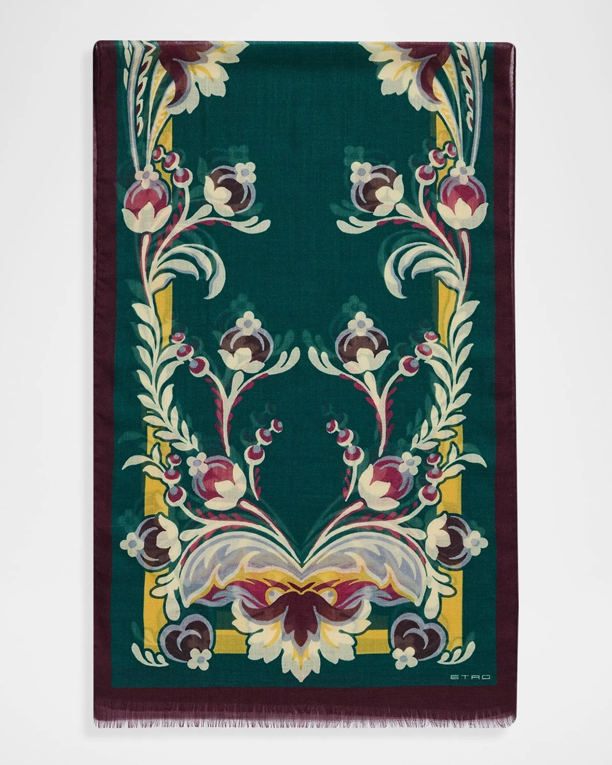 Tosca Cashmere Paisley Scarf - 1